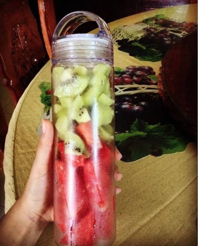 Detox mit Kiwi Wassermelone