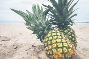 Ananas hat wenig Zucker
